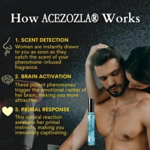 Acezozla® Pheromone Perfume The 5X Pheromone Amplifier: Spark Subconscious Attraction in Minutes.