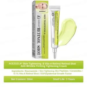 🧠👨⚕️Made and shipped from the USA 💫ACEZOZLA® Skin Tightening & Vita-A Retinol Retinol shot Anti-Wrinkle Firming Tightening cream - Last Day Promotion 70% OFF