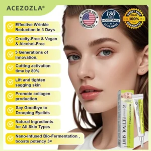 🧠👨⚕️Made and shipped from the USA 💫ACEZOZLA® Skin Tightening & Vita-A Retinol Retinol shot Anti-Wrinkle Firming Tightening cream - Last Day Promotion 70% OFF