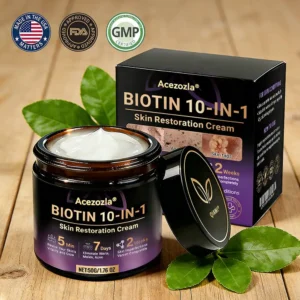Made and Shipped from USA ✨Acezozla® Biotin 10-in-1 Skin Restoration Cream 🍀