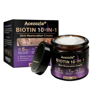 Made and Shipped from USA ✨Acezozla® Biotin 10-in-1 Skin Restoration Cream 🍀