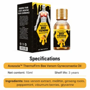 Acezozla™ ThermoFirm Bee Venom Gynecomastia Oil