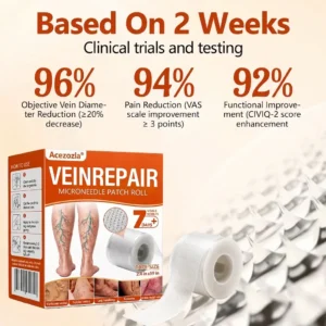 🔥 LIMITED SPECIAL OFFER🔥Acezozla® VeinRepair Microneedle Patch Roll (Advanced Microneedle Vein Repair Patch for Bulging Veins, Swelling, Heavy Legs & Daily Leg Discomfort)