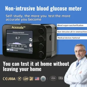 No Prick, No Pain | FDA Approved Non-Invasive Glucose Monitor – 99.9% Clinical Accuracy | Acezozla™ + FREE Limited-Time Gift 🎁